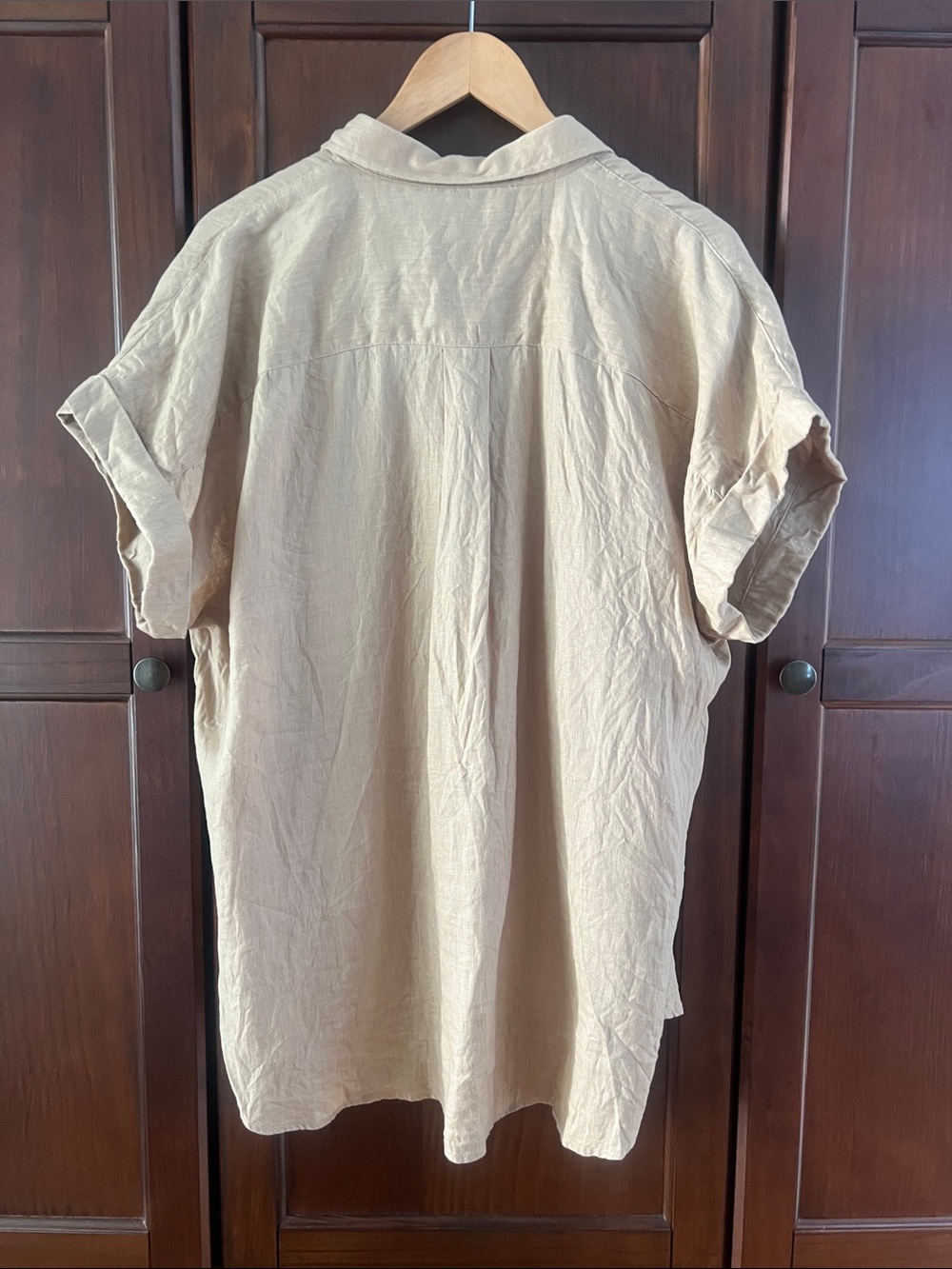 Lauren Ralph Lauren 100% Linen Coastal Dolman Short Sleeve Button Down XL - Picture 3 of 10
